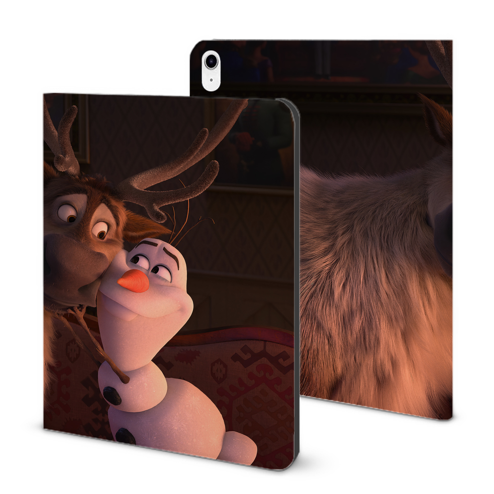 （画像用） アナと雪の女王 アンナ エルサ Frozen Anna Elsa IPad ケース ブック型 PUレザー TPU 耐衝撃 軽量 薄型 ペン収納なし 全面保護 IPad 各モデル対応